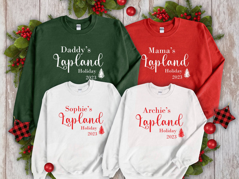 Family Lapland Jumpers, Personalised Family Christmas Jumpers - little crafty souls