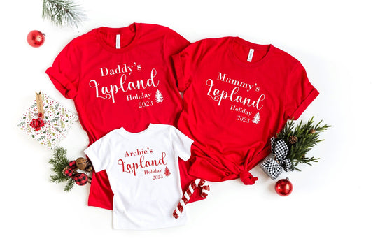 Family Lapland Tshirts, Personalised Family Christmas t-shirts - little crafty souls