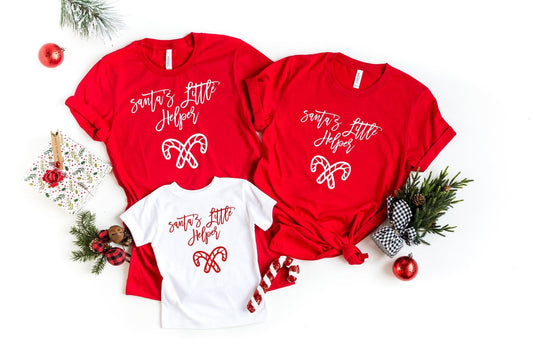 Family Santa'S Little Helper Tshirts - little crafty souls