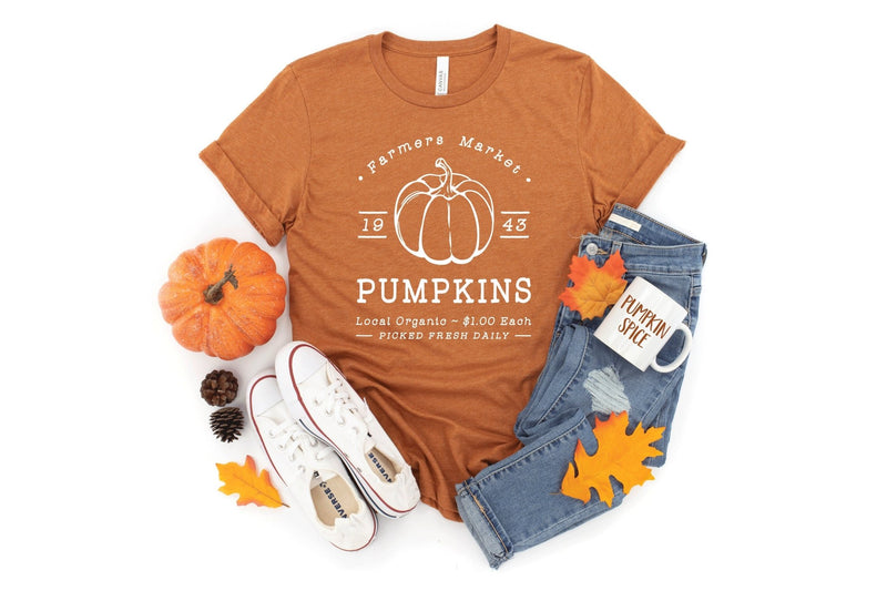 Farmers Market Pumpkin Tshirt - little crafty souls