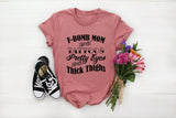 Fbomb Mom With Tattoos Tshirt - little crafty souls