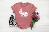 Floral Easter Bunny Tshirt - little crafty souls