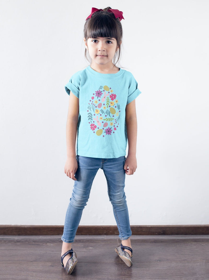 Floral Easter Tshirt, Easter Bunny tshirt, Easter tshirts, easter gift ideas, Kids easter shirts, my first easter tshirt, Rabbit Tshirt - little crafty souls