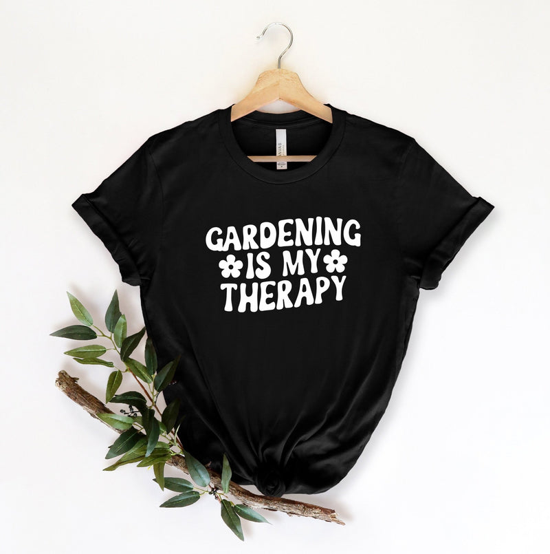 Gardening is my therapy tshirt, gardening shirt, gardeners tshirt, crazy plant lady, gardening tshirt, ladies gift, gifts for her, - little crafty souls