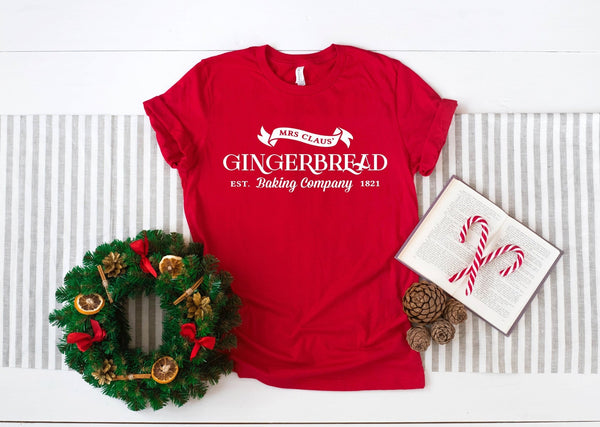 Gingerbread Baking Company Tshirt - little crafty souls