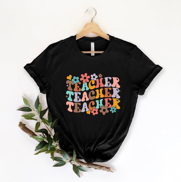 Groovy Teacher tshirt, Welcome back to school tshirt, tshirt, teach shirt, first day of school tshirt, best teacher tshirt, first grade - little crafty souls