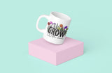 Grow with love, Garden mug, Gardening, Spring mug. - little crafty souls