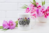 Grow with love, Garden mug, Gardening, Spring mug. - little crafty souls