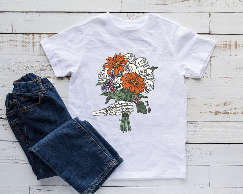 Halloween Flower Bouquet Tshirt - little crafty souls