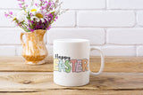 Happy Easter mug, Spring mug, Easter, Spring - little crafty souls