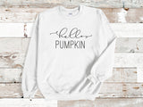 Hello Pumpkin Sweater, fall sweater, Ladies Fall shirt, autumn jumper, fall shirts, Halloween sweater, Halloween tshirt, sweater weather - little crafty souls