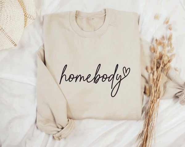 Homebody Jumper, Homebody Sweatshirt, Homebody Women’s Hoodies, Cute Graphic Shirt, Homebody Hoodie, Introvert Gift, Gift For Homebody - little crafty souls