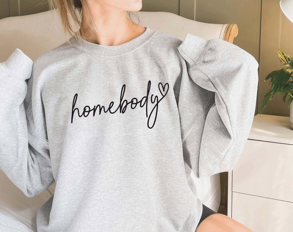 Homebody Jumper, Homebody Sweatshirt, Homebody Women’s Hoodies, Cute Graphic Shirt, Homebody Hoodie, Introvert Gift, Gift For Homebody - little crafty souls