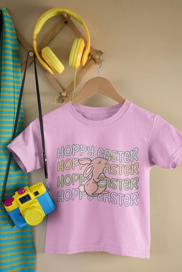 Hoppy Easter Tshirt, Easter Bunny tshirt, Easter tshirts, easter gift ideas, Kids easter shirts, my first easter tshirt, Rabbit Tshirt - little crafty souls