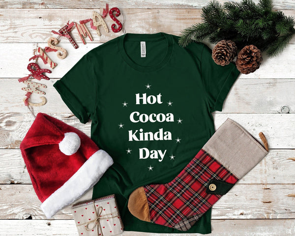 Hot Cocoa Kinda Day Tshirt - little crafty souls