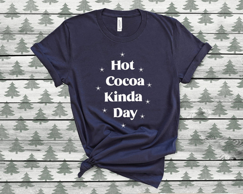 Hot Cocoa Kinda Day Tshirt - little crafty souls