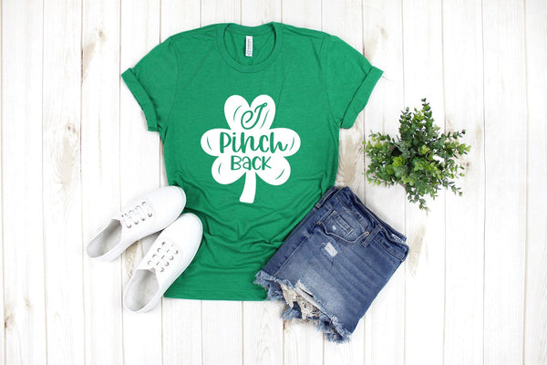 I Pinch Back St Patricks Day Tshirt - little crafty souls