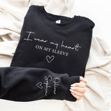 I Wear My Heart On My Sleeve Sweatshirt - little crafty souls