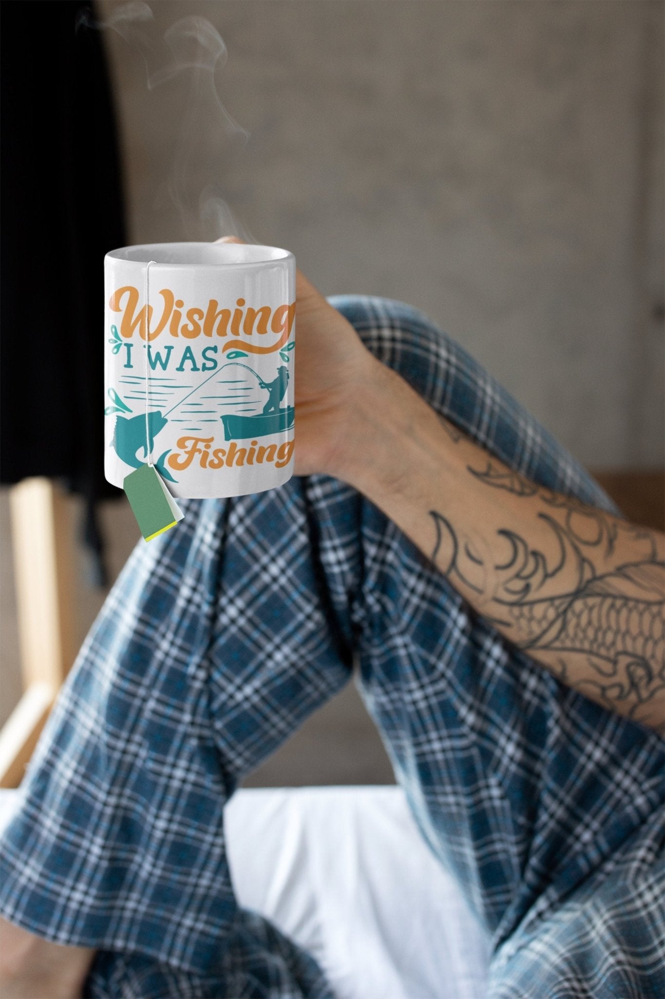 I wish i was fishing, fishing mug, mug for fishers. - little crafty souls