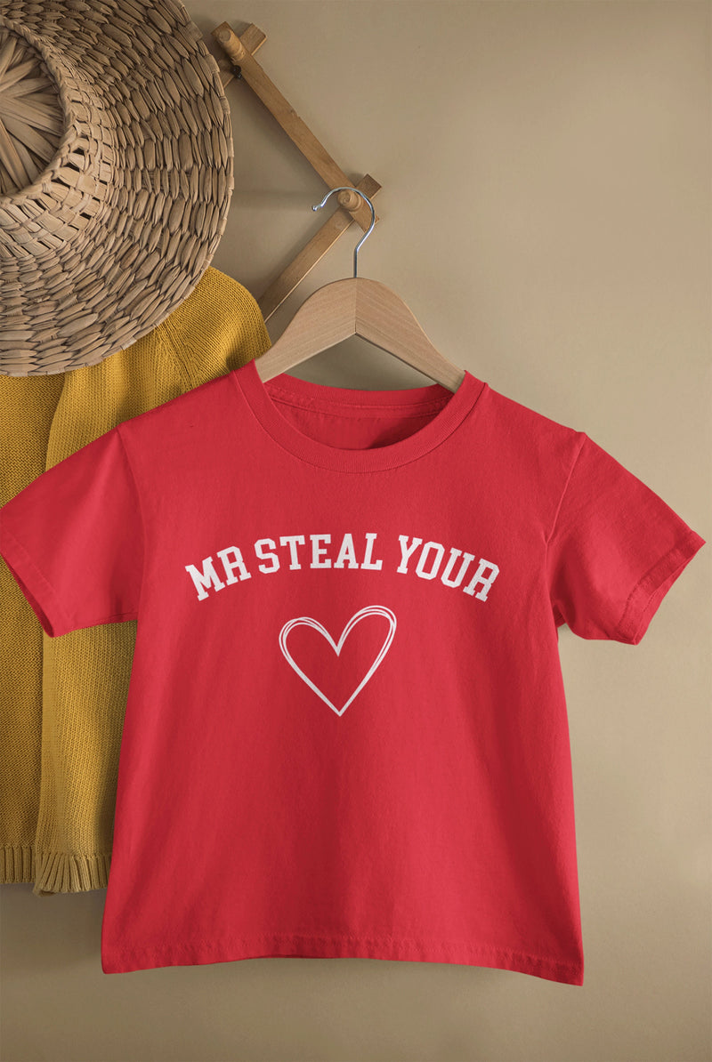 Mr Steal your heart tshirt | kids Valentine Tshirt | Valentine tshirt for Kids | Kid Valentine Shirt | Toddler Valentine |Kids Valentine Tee