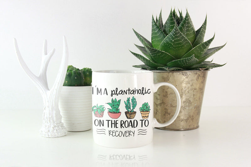 I'm a plantaholic on the road to recovery, Garden mug, Gardening, Spring mug. - little crafty souls