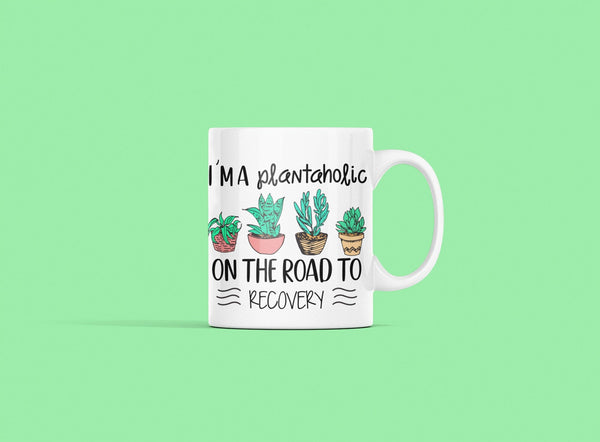 I'm a plantaholic on the road to recovery, Garden mug, Gardening, Spring mug. - little crafty souls