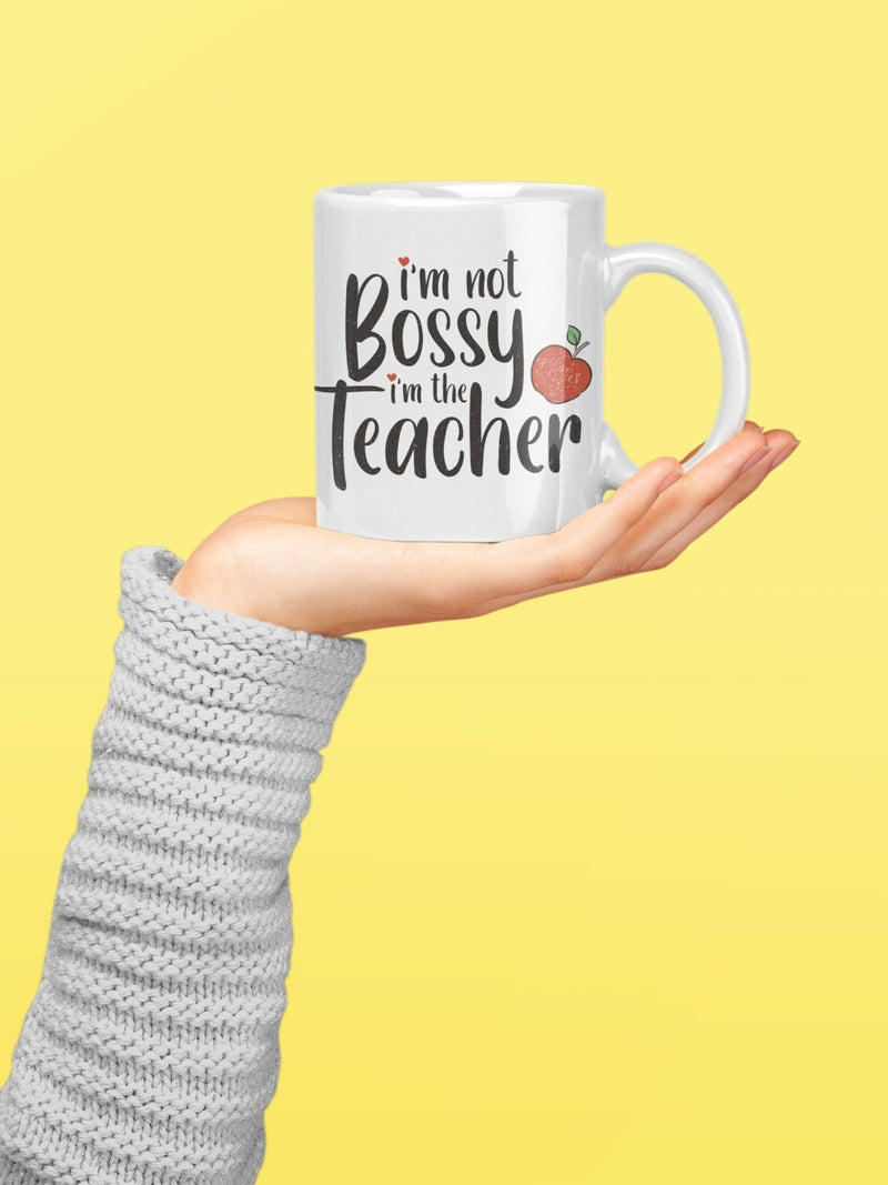 I'm not bossy i'm the teacher, teachers mug, school leavers, teacher, gifts for teachers, world's best teacher. - little crafty souls