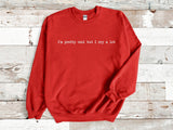 I'm pretty cool but I cry a lot sweatshirt, Cute Graphic Shirt, mental health awareness, Introvert Gift, Gift For Homebody, introvert hoodie - little crafty souls