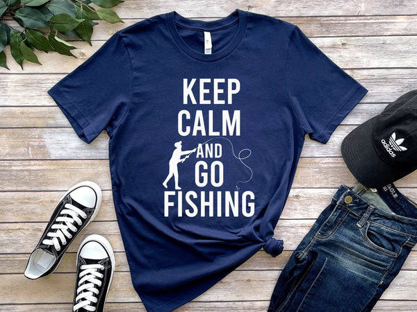 Keep Calm And Go Fishing Tshirt - little crafty souls