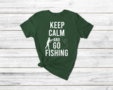 Keep Calm And Go Fishing Tshirt - little crafty souls