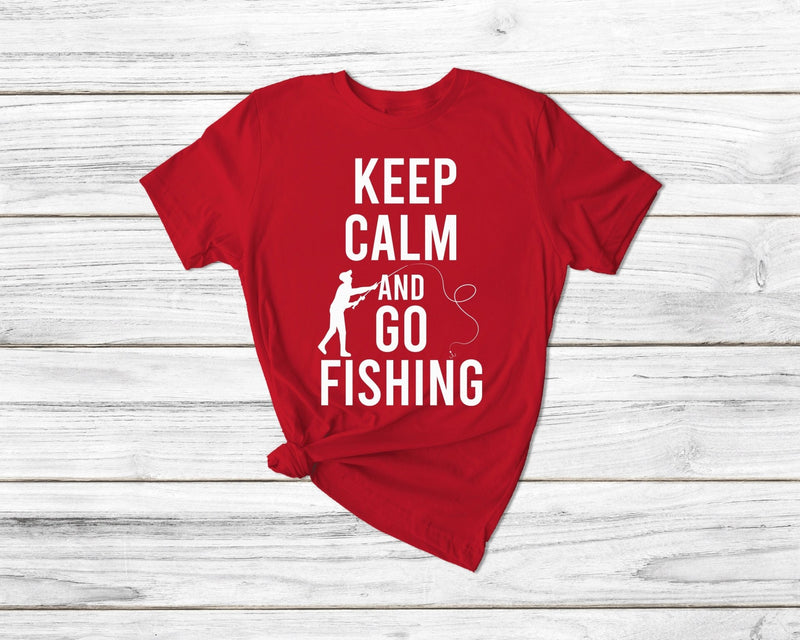 Keep Calm And Go Fishing Tshirt - little crafty souls