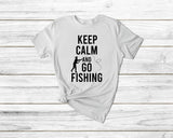 Keep Calm And Go Fishing Tshirt - little crafty souls