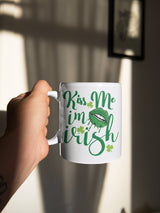 Kiss me quick, I'm Irish, St Patrick's Day, St Patrick's mug, Irish mug. - little crafty souls