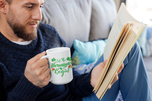 Let the shenanigans begin, St Patricks Day, St Patricks mug, Irish mug. - little crafty souls