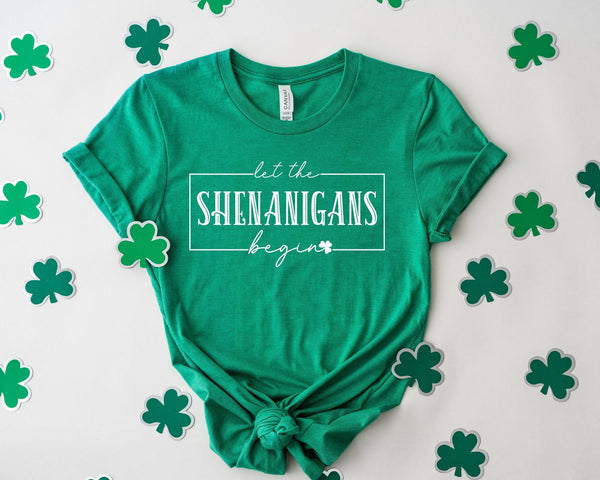 Let The Shenanigas Begin Tshirt - little crafty souls