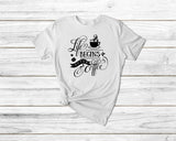 Life begins after coffee Funny coffee Tshirt| gift t-shirt| ladies men's unisex coffee tshirt tee| coffee tshirt coffee tshirt | caffeine | - little crafty souls