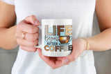 Life begins after coffee, funny mug, office gift, offensive mug, gift for her, joke mugs, sassy mug - little crafty souls