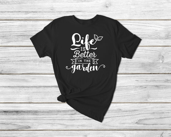 Life in the Garden Funny Gardening Tshirt| gift t-shirt| ladies men's unisex garden tshirt tee| plants tshirt flowers tshirt | spring - little crafty souls