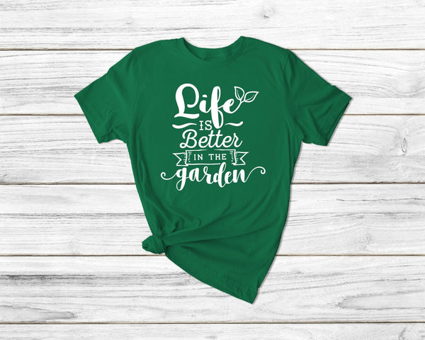 Life in the Garden Funny Gardening Tshirt| gift t-shirt| ladies men's unisex garden tshirt tee| plants tshirt flowers tshirt | spring - little crafty souls