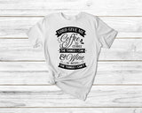 Lord give me coffee and wine Funny coffee Tshirt| coffee gift t-shirt| gifts for coffee lover| gift for coffee lover coffee lover tshirt - little crafty souls