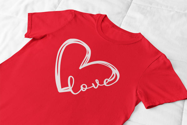 Love Heart Tshirt - little crafty souls