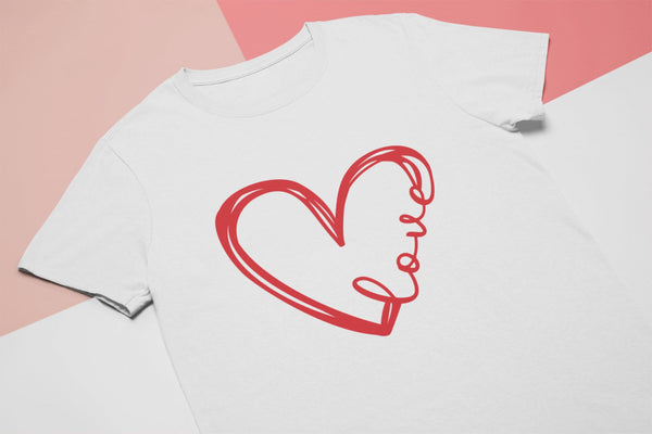 Love Heart Tshirt - little crafty souls