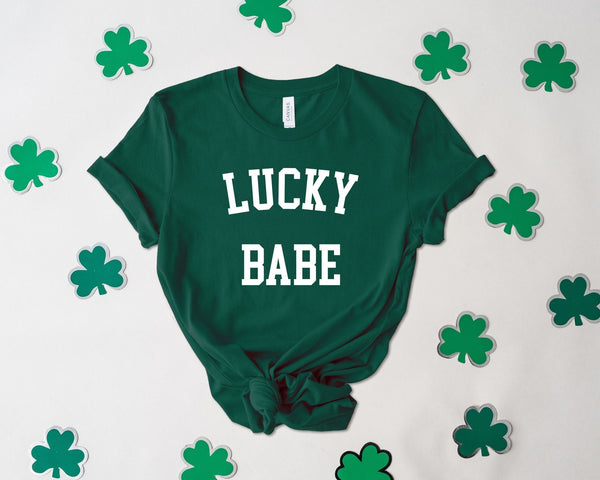 Lucky Babe St Patrick'S Day Tshirt - little crafty souls