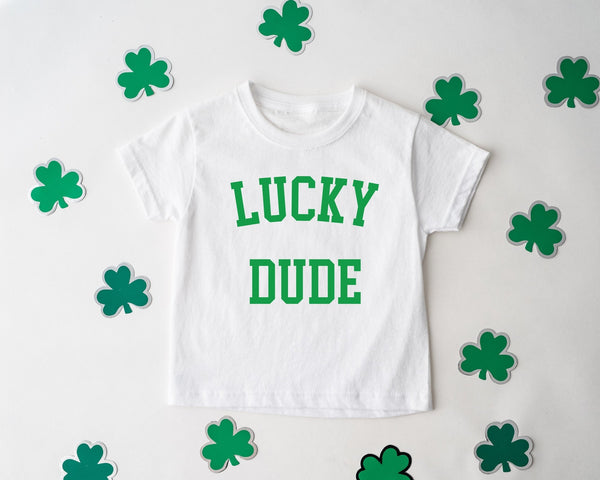 Lucky Dude St Patricks Day Tshirt - little crafty souls