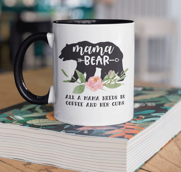 Mama Bear Mug Personalised - Mama Bear Coffee Mug - Mama Bear Gift for Mother's Day - Mama Bear Cubs - Mama Mug - Mama Gifts - Gifts for mum - little crafty souls