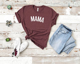 Mama Block Text Tshirt - little crafty souls