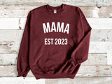 Mama est 2023 sweatshirt - little crafty souls