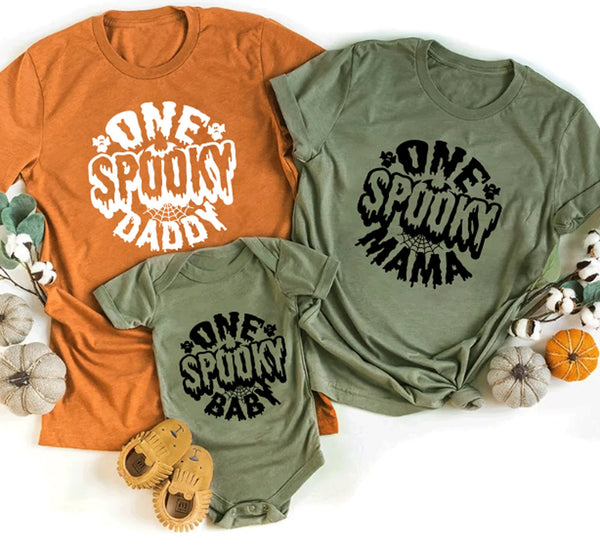 Matching family halloween Spooky tshirts - little crafty souls