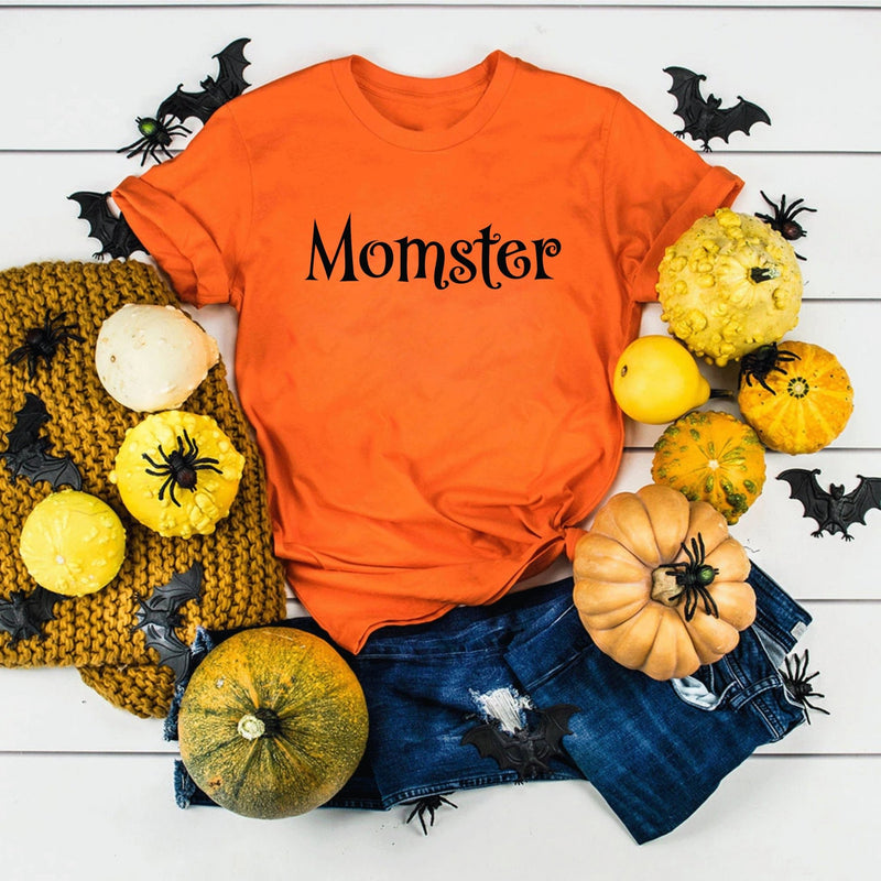 Matching family halloween tshirts momster dadcular - little crafty souls