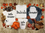 Matching family halloween tshirts momster dadcular - little crafty souls